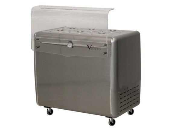 Vetrina per gelati Via Veneto Silver 6C